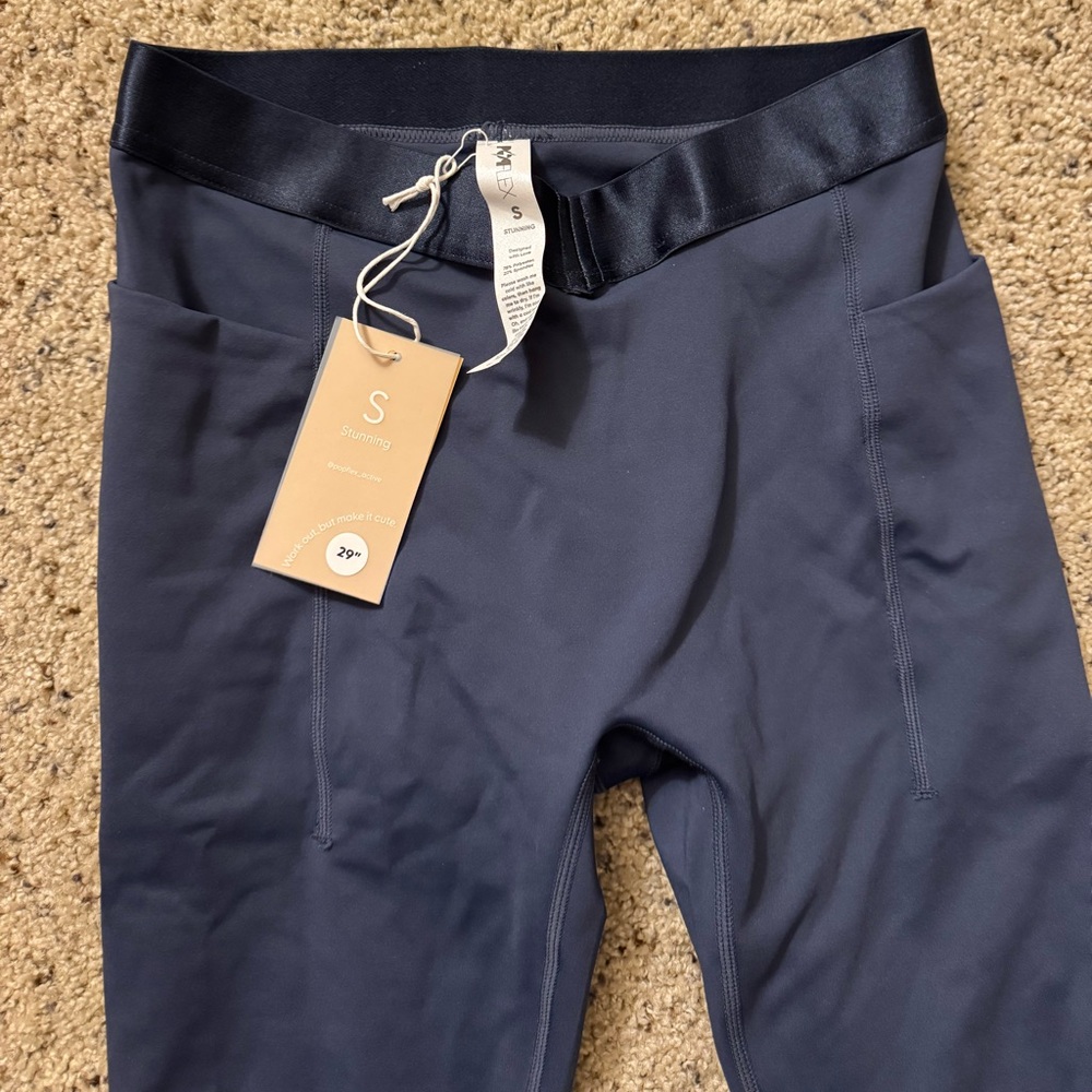 NWT Popflex Navy Contour Flared Legging - Picture 14 of 16